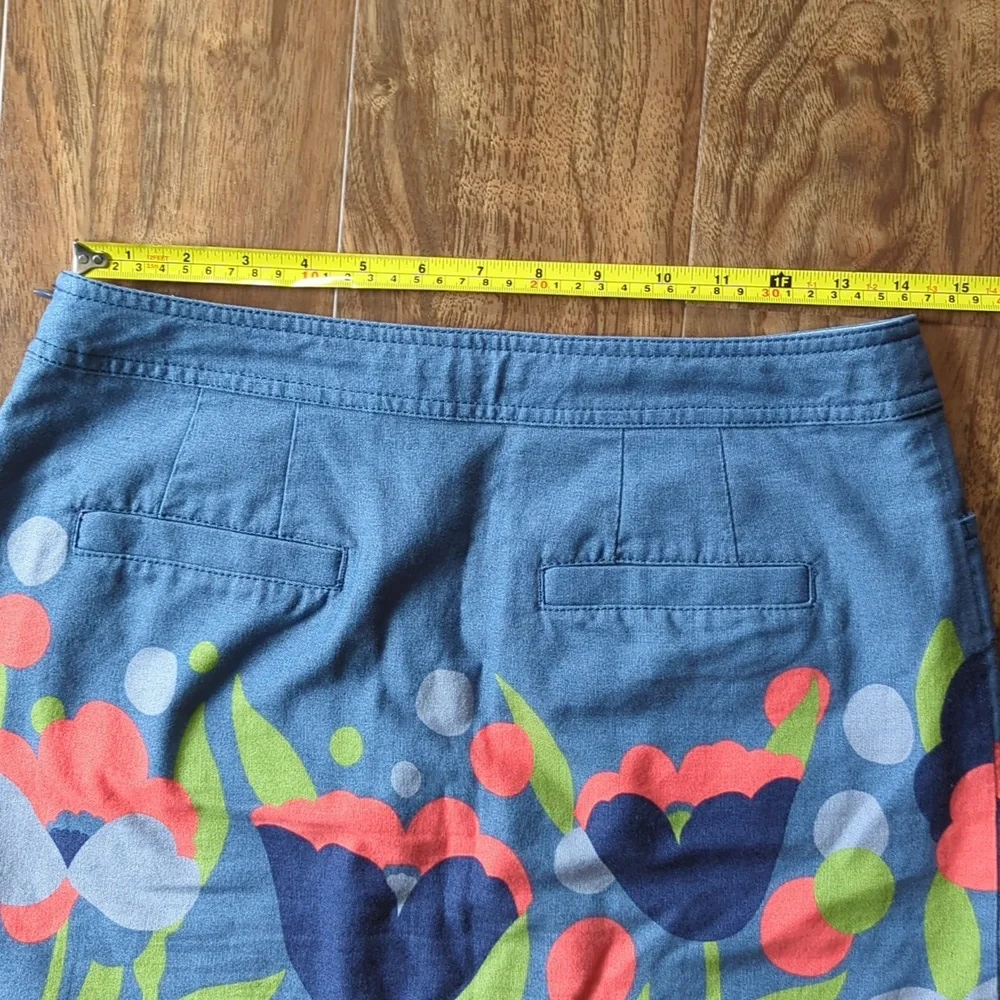 Boden 100% Cotton Floral Skirt